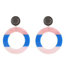 2021 Newest Classic Round Shape Circle Acrylic Drop Earrings For Women